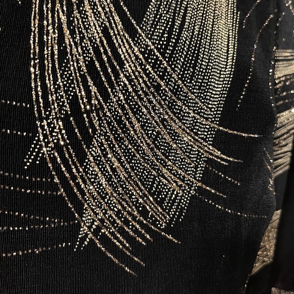 Fancy Beautiful Black Jacket with Gold Lurex - Picture 2 of 2